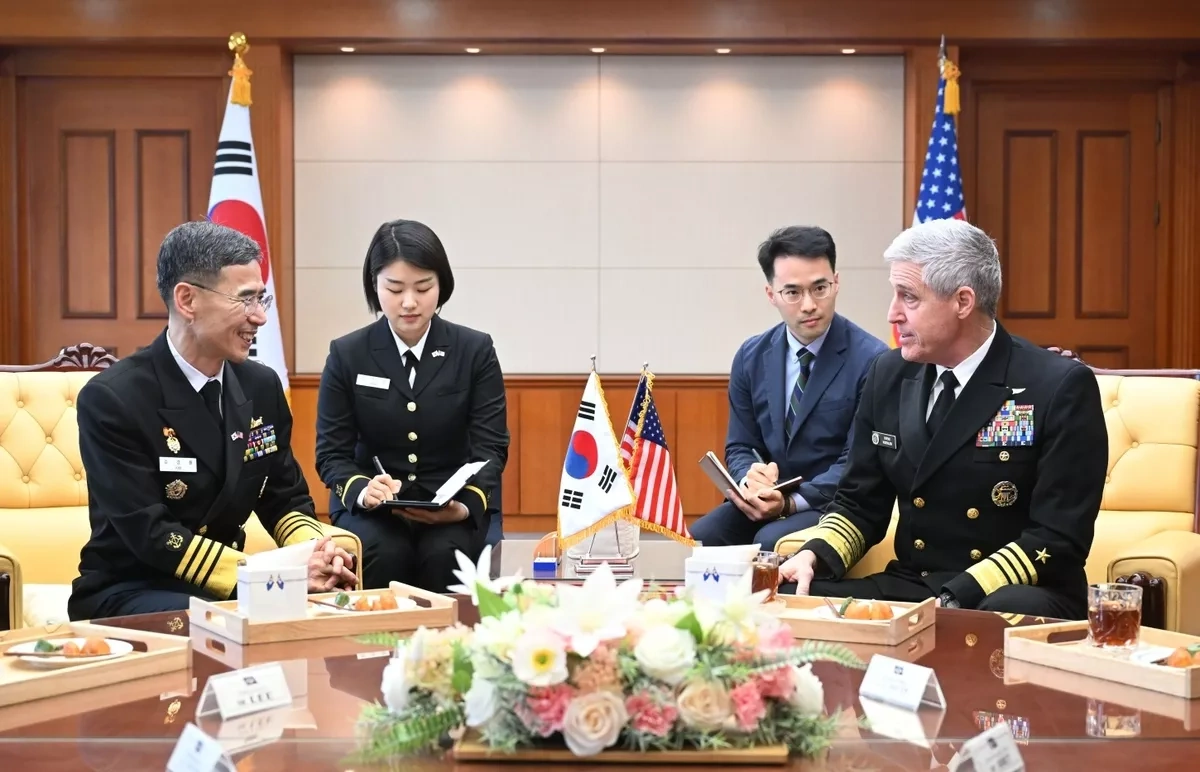 S.Korea, Japan, US navies discuss maritime security in Seoul Photo