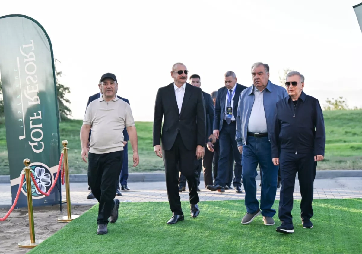 Azerbaijani president joins Central Asian leaders to open Issyk-Kul Golf Resort in Kyrgyzstan PHOTO