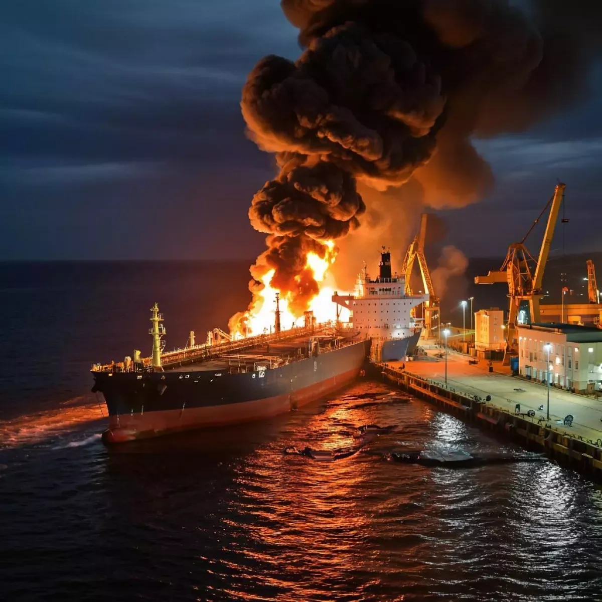 Russia strikes Ukrainian ports, military cargo ships in overnight attacks