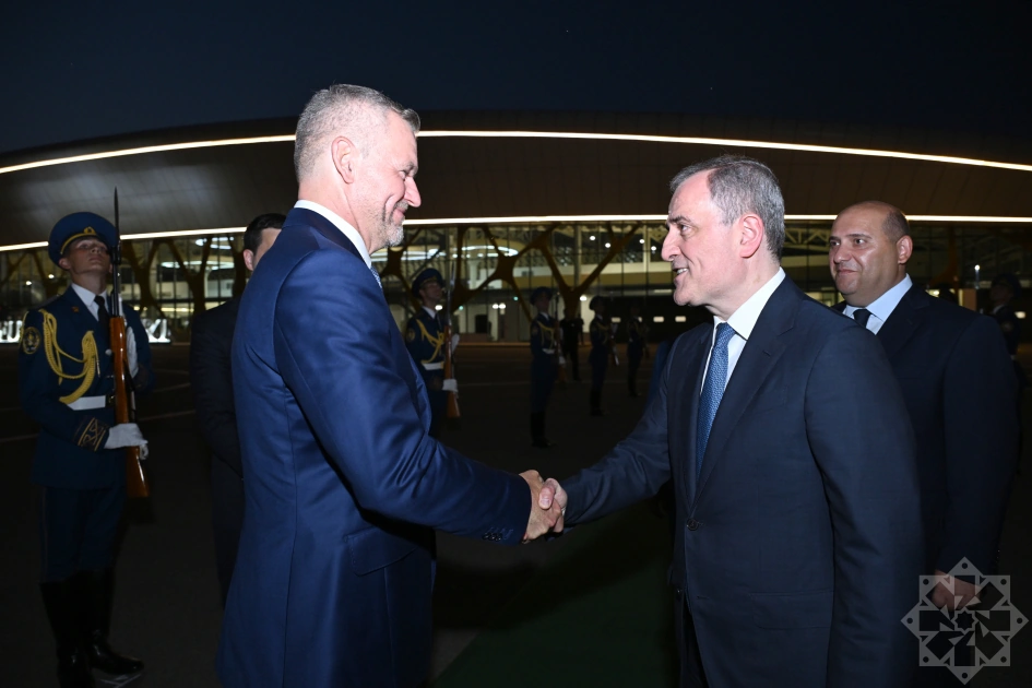 Slovak President departs Fuzuli Airport for Baku (PHOTO)
