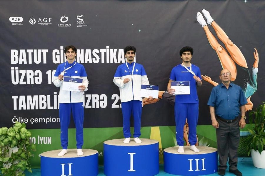 Azerbaijan Trampoline and Tumbling Championships held in Baku (PHOTO)