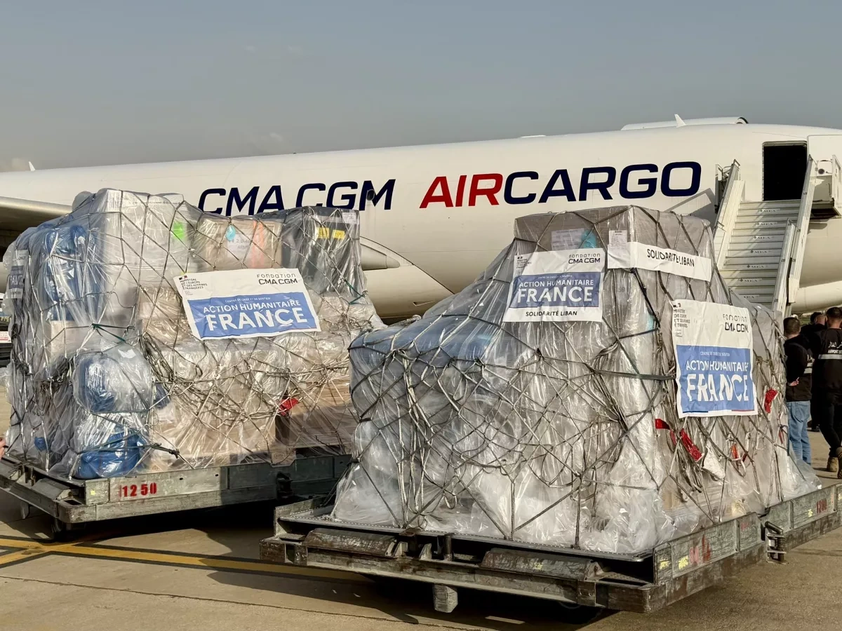 First French humanitarian flight lands in Lebanon carrying vital aid