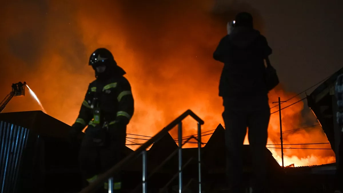 Drone debris sparks fire at fuel storage site in Russia’s Rostov region