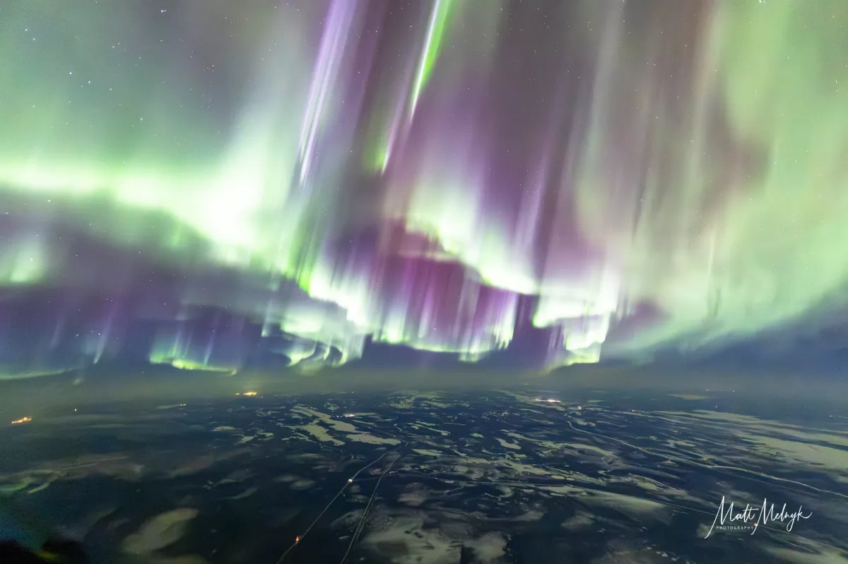 Pilot captures record-breaking auroras in astonishing shots mid-flight PHOTO