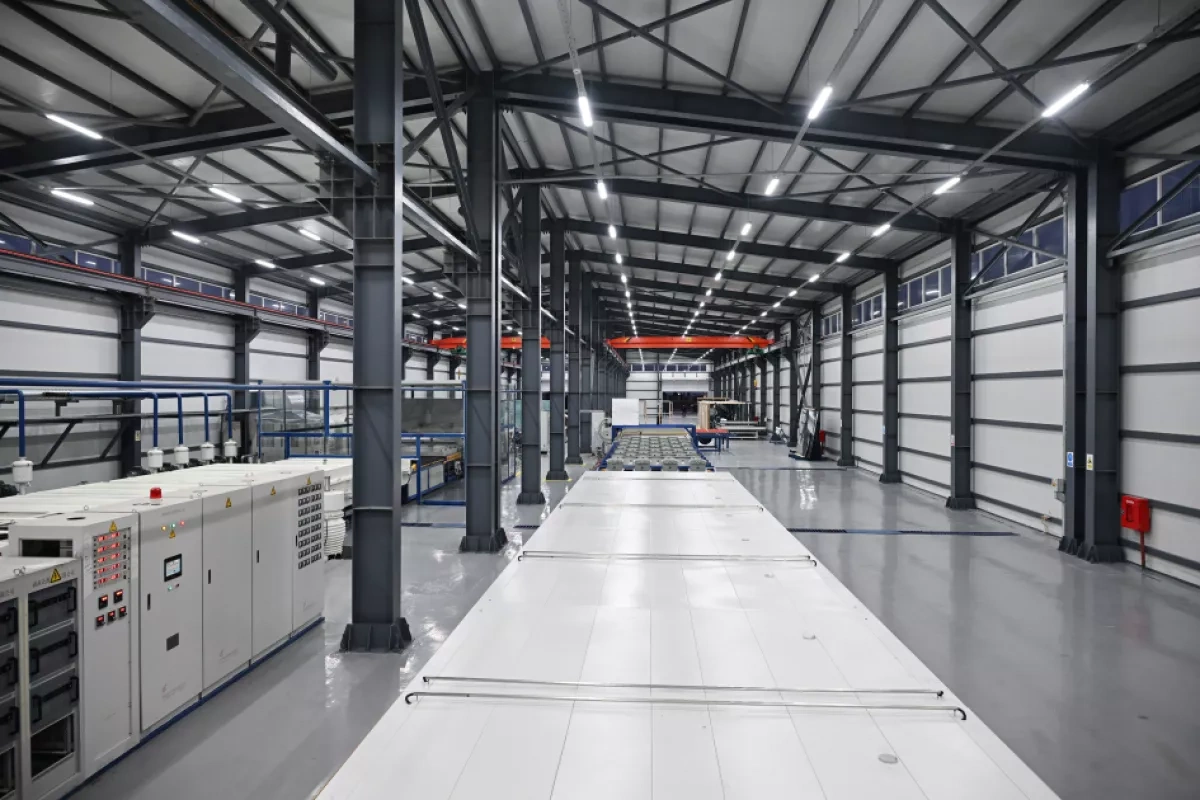 President Ilham Aliyev inaugurates “Azermirror” plant in Sumgayit Industrial Park Photo