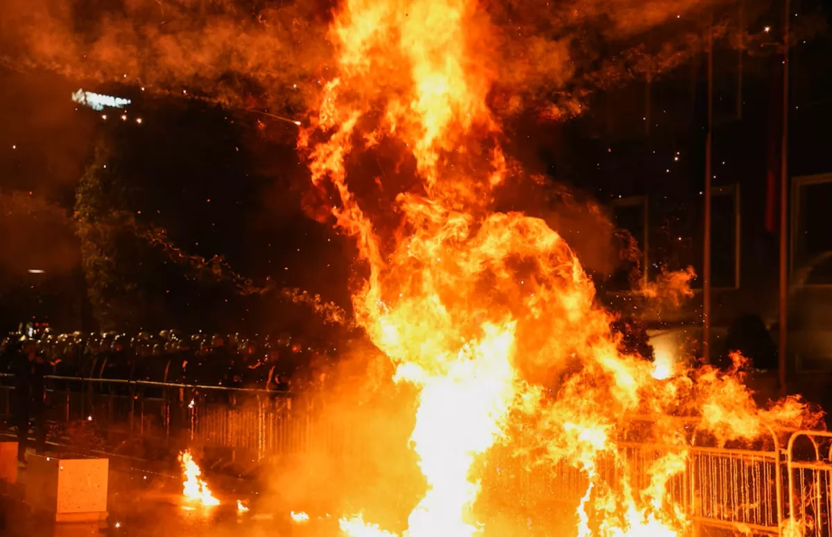 Violent protests erupt in Albania over deputy PM corruption allegations PHOTO