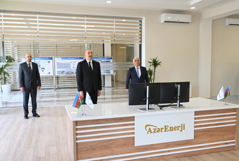 President Ilham Aliyev attends opening of Shafag substation in Soltanli village of Jabrayil district (PHOTO)
