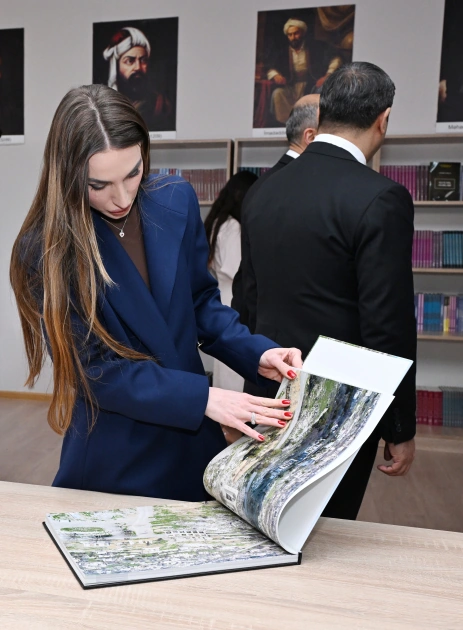 Heydar Aliyev Foundation VP Leyla Aliyeva and Alena Aliyeva visit STEAM center and Secondary School No. 37 in Ganja (PHOTO)