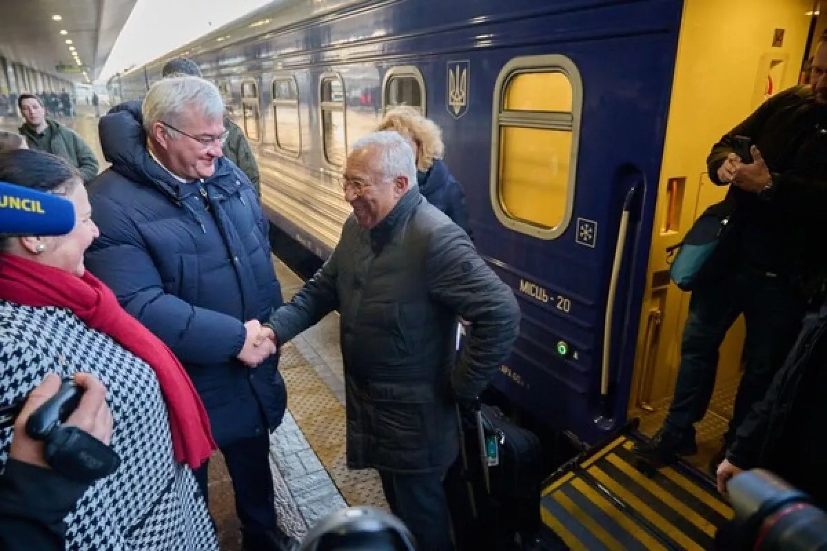 European Council president arrives in Kyiv on fourth anniversary of war PHOTO