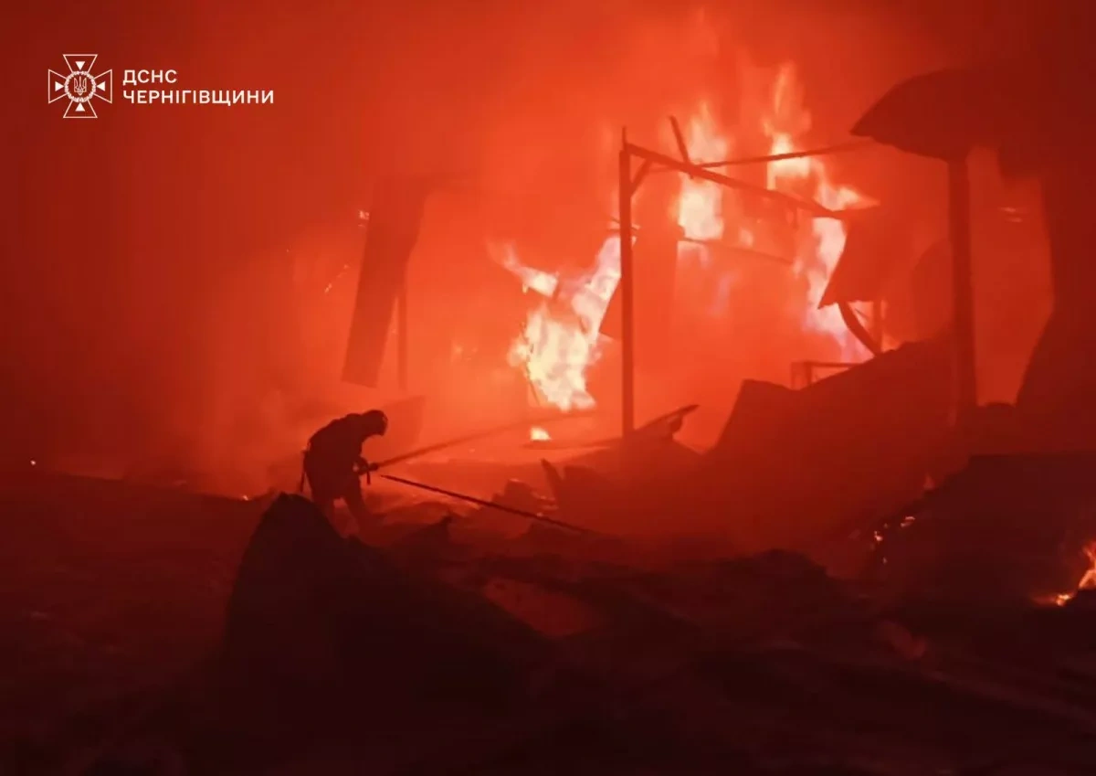 Russian drones strike farm in Chernihiv region, causing major damage PHOTO