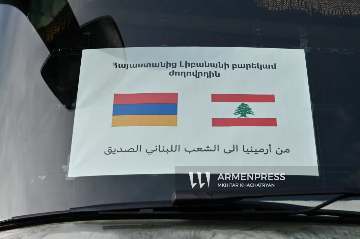 Armenia’s 80-tonne aid convoy heads to Lebanon via Türkiye PHOTO