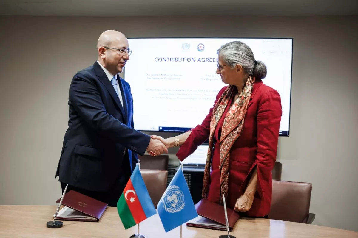 Azerbaijan showcases WUF13 legacy, Karabakh reconstruction at UN PHOTO