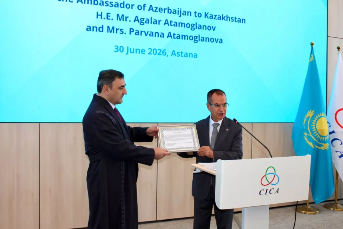 CICA hosts farewell reception for Azerbaijani ambassador to Kazakhstan PHOTO