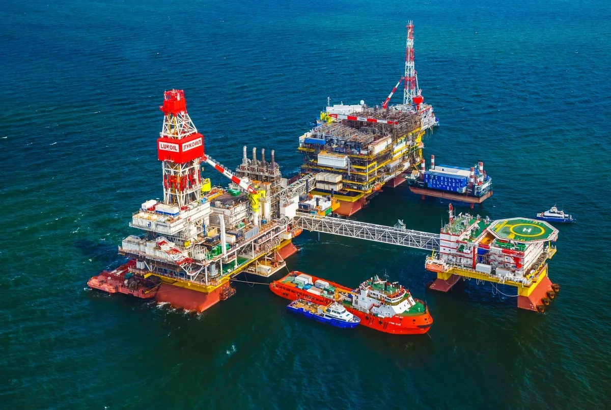 Ukrainian drones strike Russian oil platform in Caspian Sea, halting production