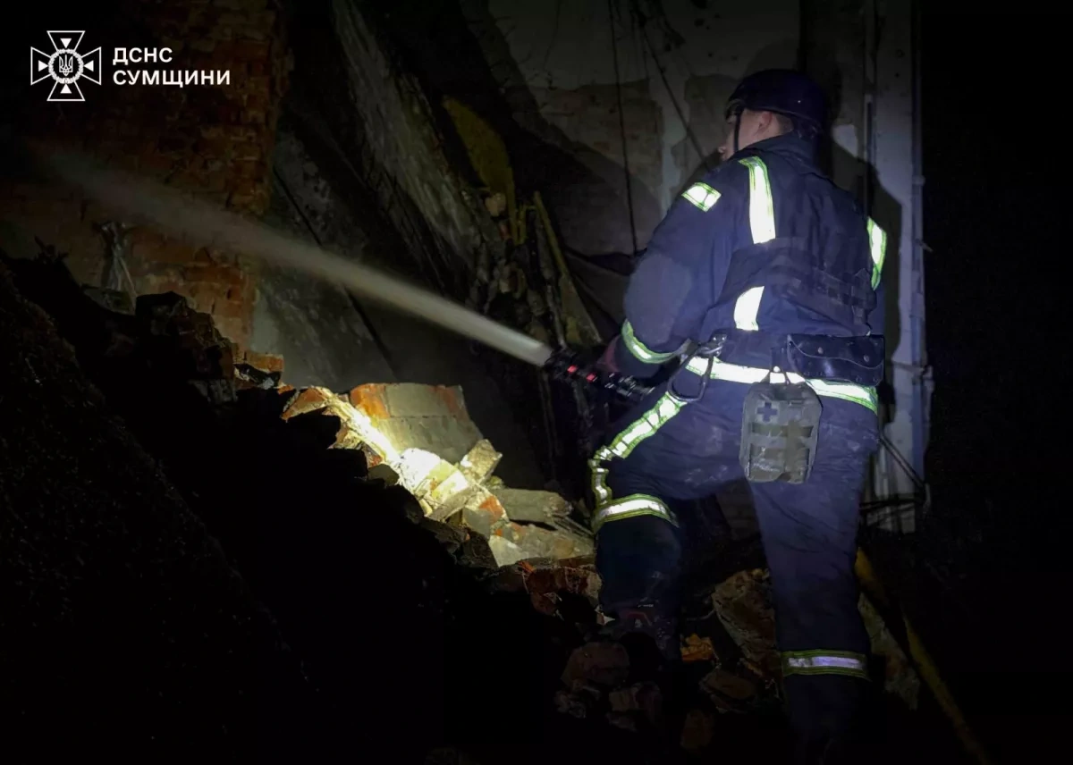 Russian strikes damage two gas stations in Ukraine's Sumy PHOTO