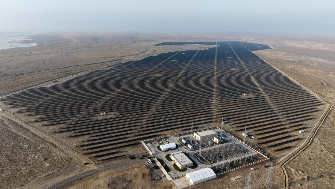 President Ilham Aliyev attends inauguration of “Gobustan” Solar Power Plant (PHOTO)