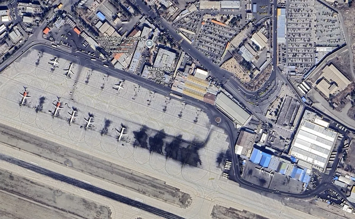 Airstrikes hit Mehrabad airport in Tehran Video