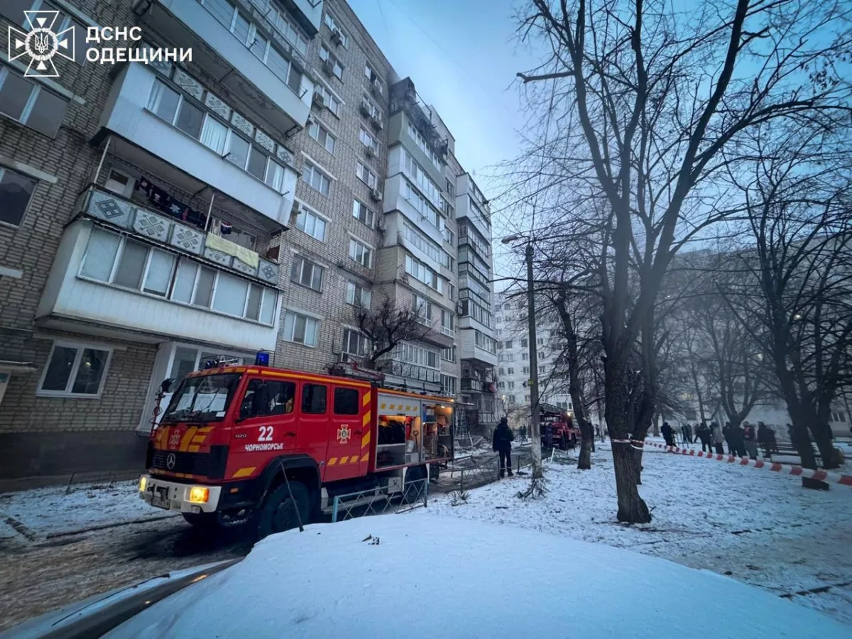 Russian strike damages apartment building, energy facility in Odesa PHOTO/VIDEO