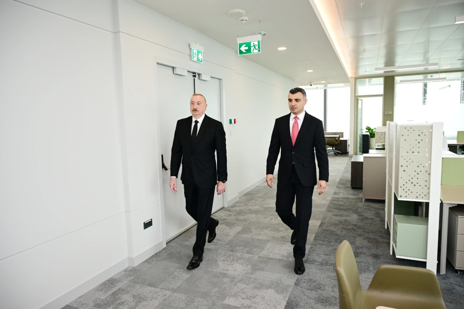 President Ilham Aliyev attends opening of new building of Central Bank (PHOTO)