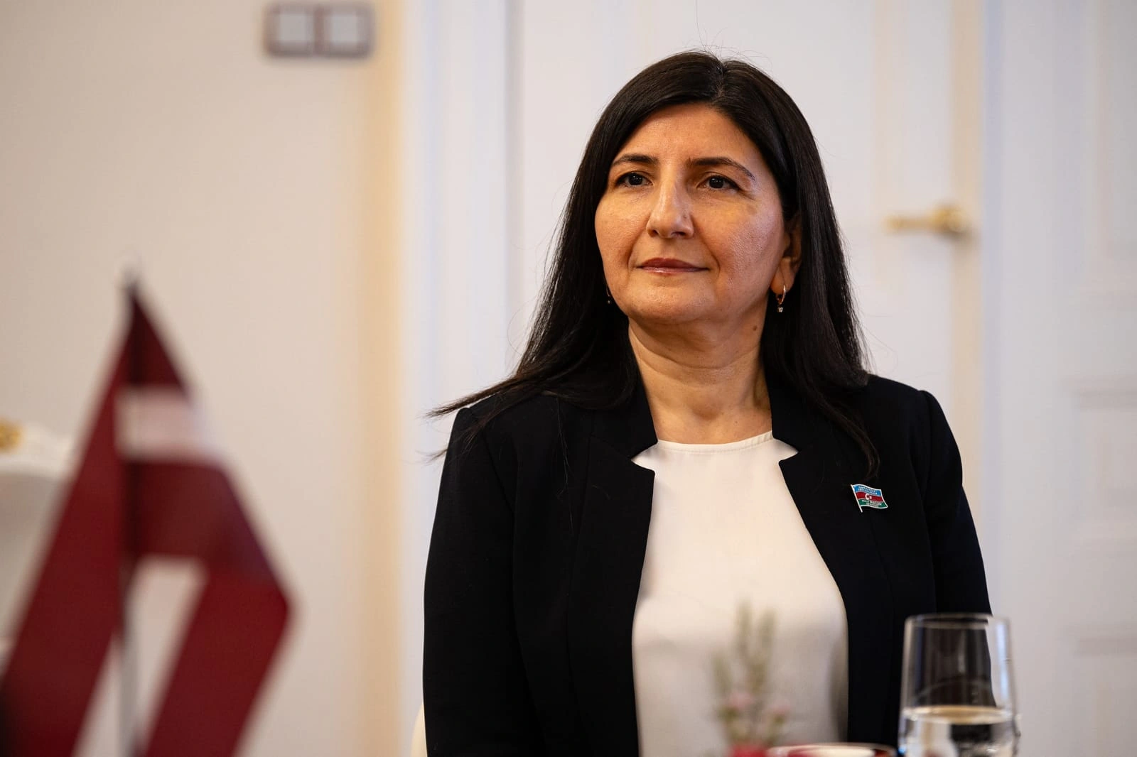 Azerbaijan's parliamentary delegation meets with Latvian Speaker of Saeima (PHOTO)