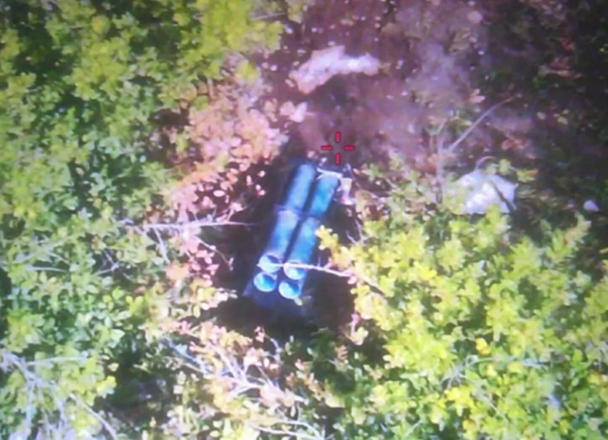 Israeli military says troops destroy rocket launcherinh southern Lebanon Photo