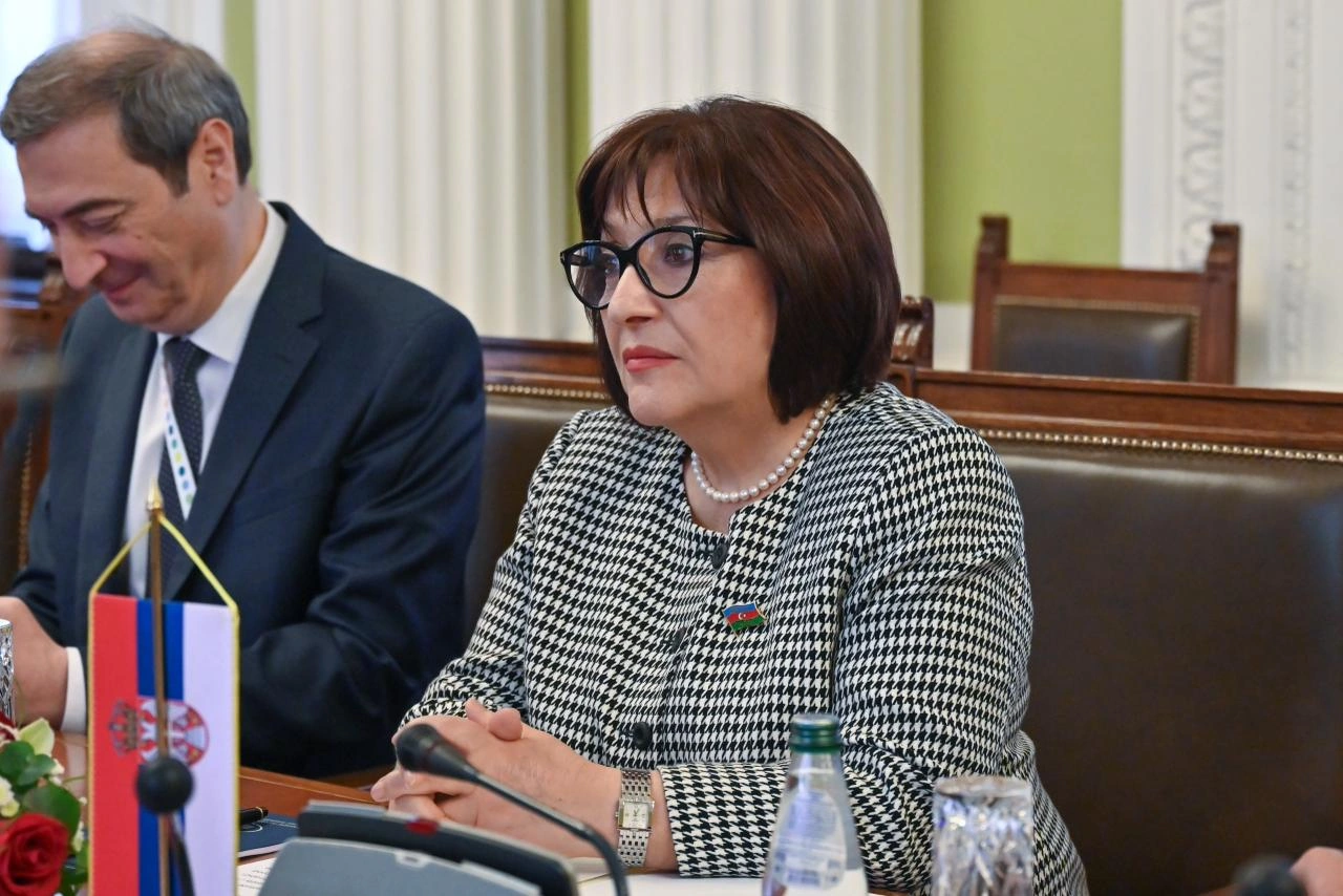 Speaker of Azerbaijani Parliament meets President of Serbian National Assembly in Belgrade (PHOTO)