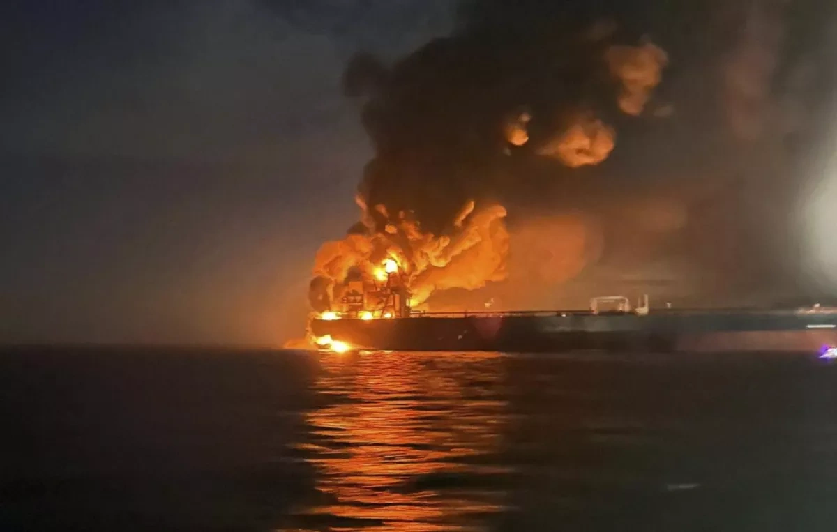 Indian seafarers rescued after US strike on sanctioned tanker off Oman VIDEO