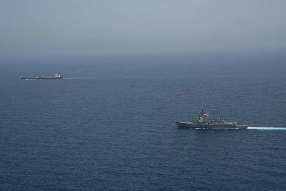 U.S. strikes Iranian island