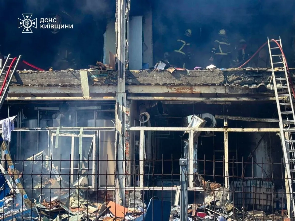 Russian strike on Kyiv region plant leaves four dead PHOTO