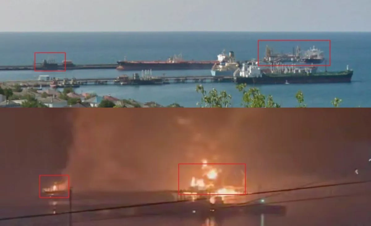 ASTRA: Strategic oil terminal damaged in Russia’s Novorossiysk PHOTO / VIDEO