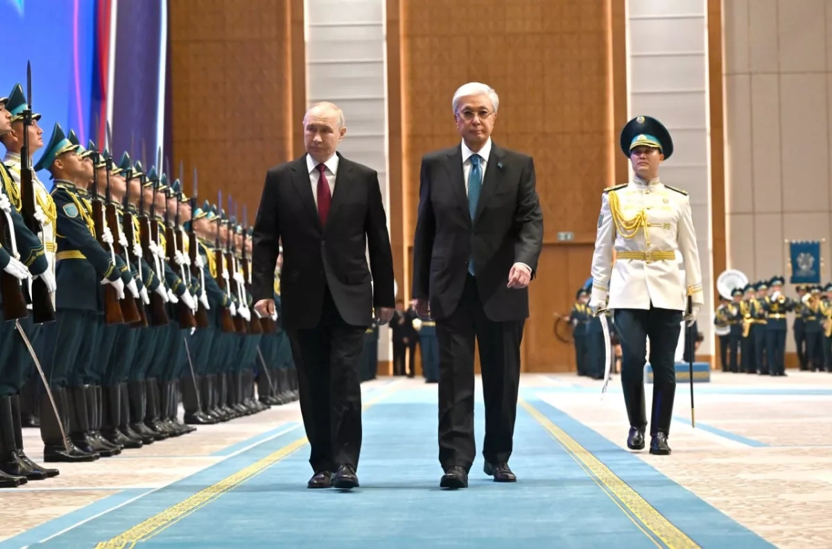 Kazakhstan hosts ceremonial reception for Russian president VIDEO
