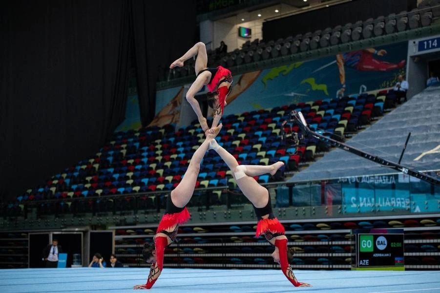 Azerbaijani gymnasts reach final of the international tournament (PHOTO)