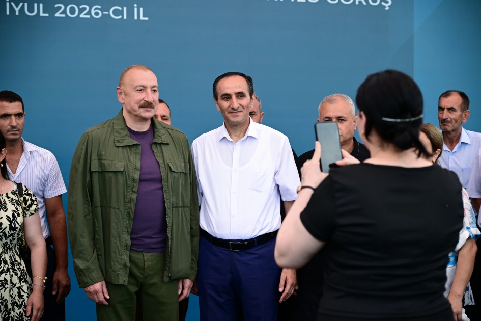 President Ilham Aliyev visited Guzeykhirman village in Khojavend district (PHOTO)