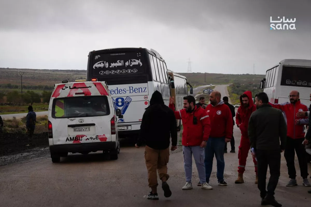 Syria launches detainee exchange in Sweida under Red Cross oversight PHOTO
