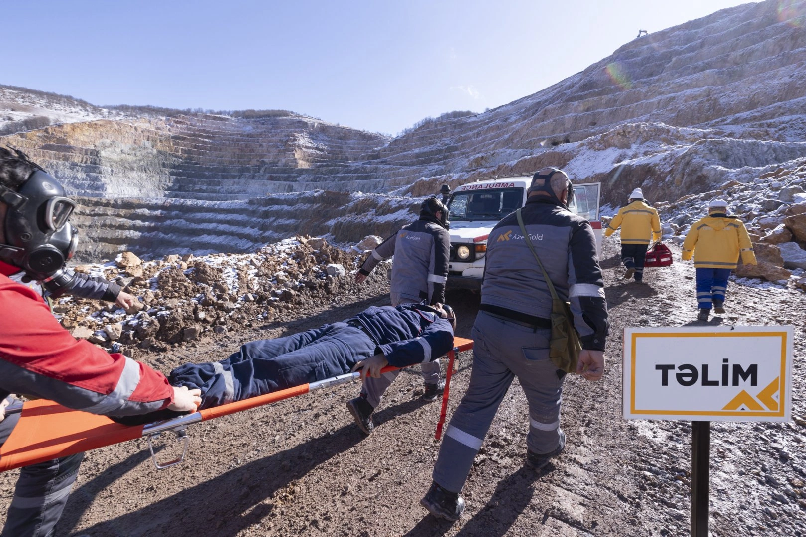 “AzerGold” CJSC held an event dedicated to World Civil Defense Day in Dashkesan (PHOTO)