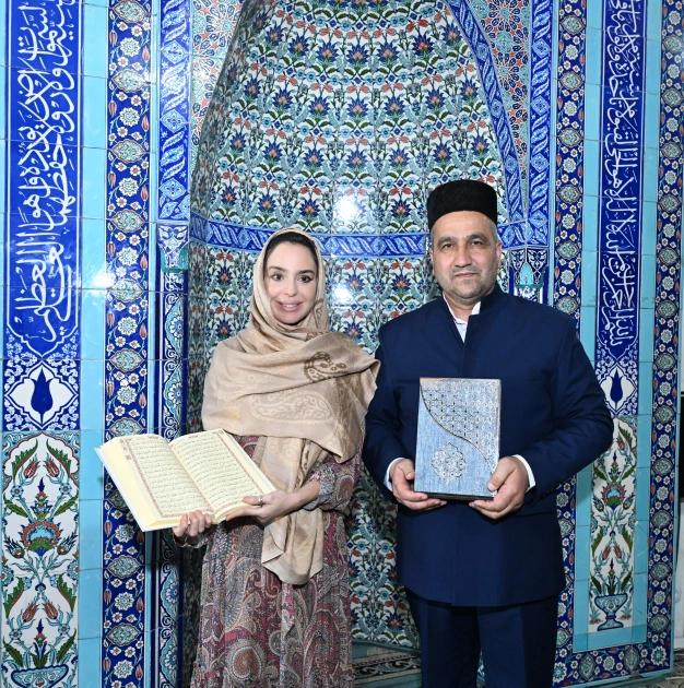 Leyla Aliyeva visits Juma Mosque in Yevlakh (PHOTO)