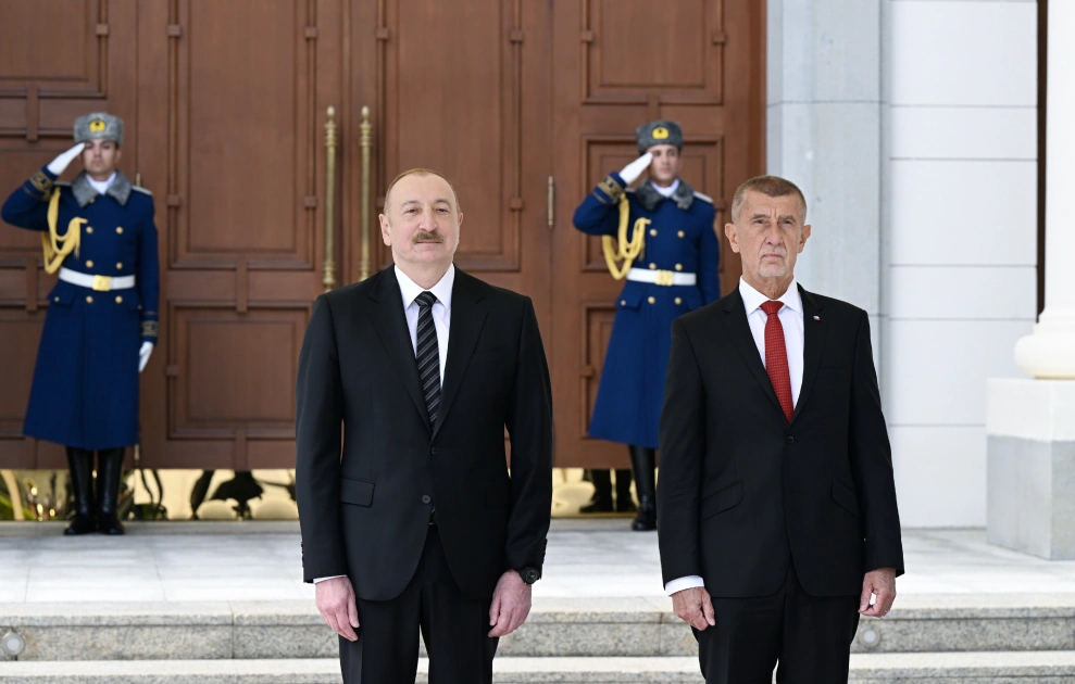 Official welcome ceremony held for Prime Minister of the Czech Republic Andrej Babiš in Azerbaijan (PHOTO)