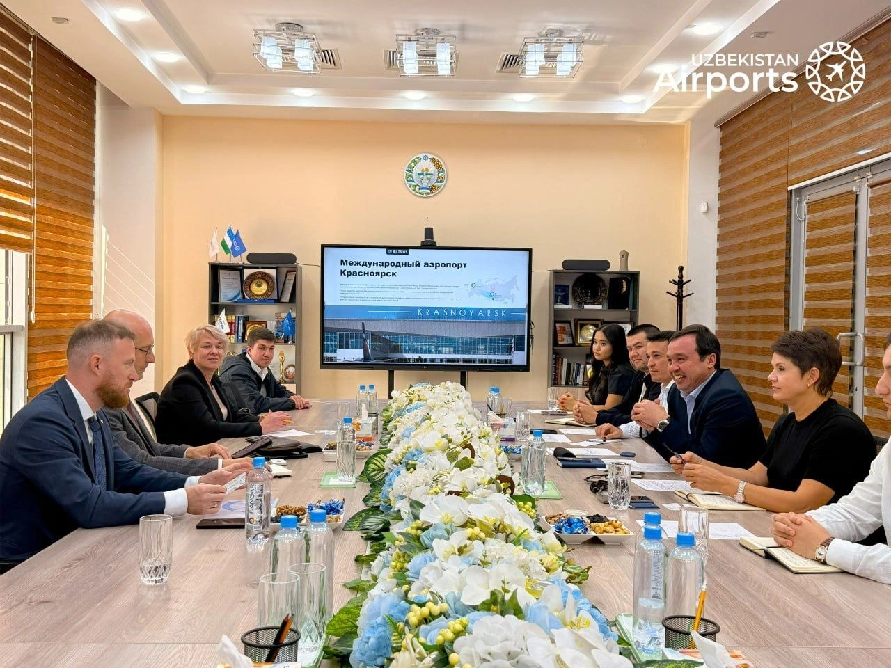 Uzbekistan Airports, Russia’s Krasnoyarsk airport discuss new routes