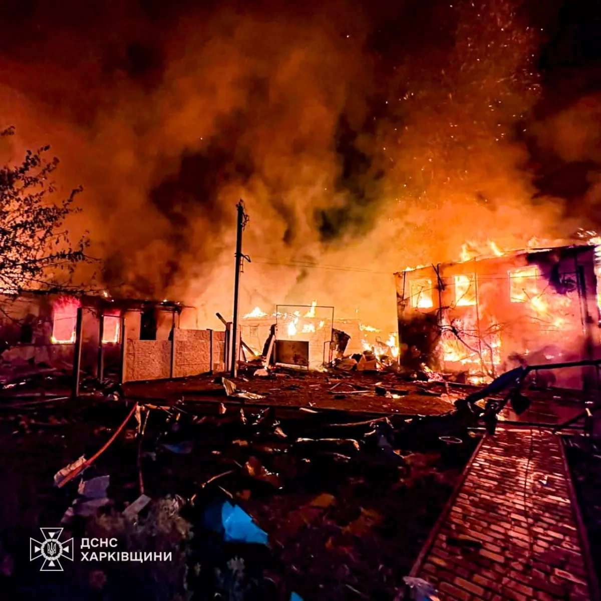 Ukraine battered overnight as drone wave tears through multiple regions PHOTO