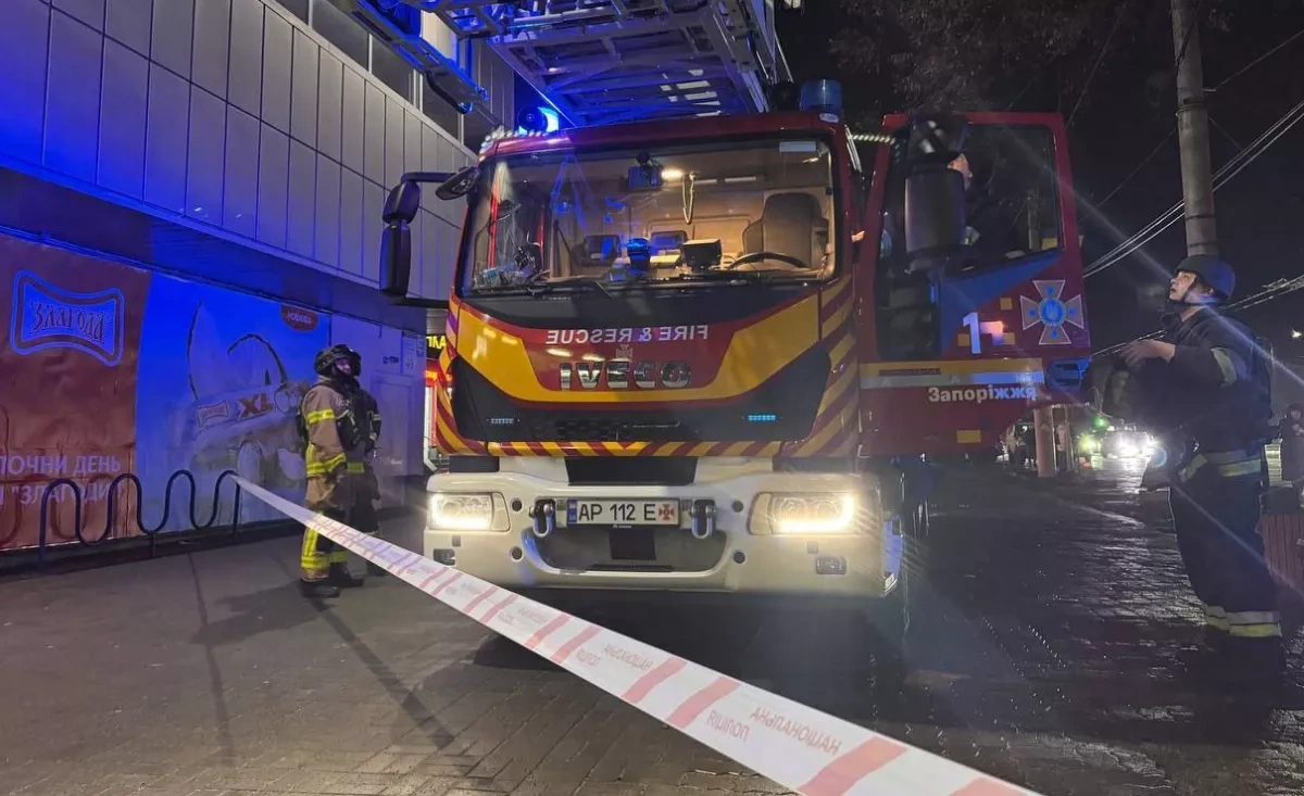 Russian overnight drone attack damages buildings in Zaporizhzhia PHOTO
