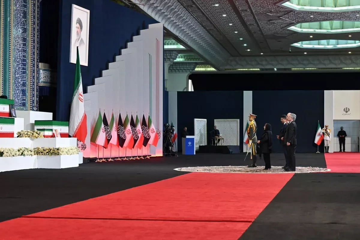 Top Azerbaijani officials attend farewell ceremony for Iran's late Supreme Leader PHOTO