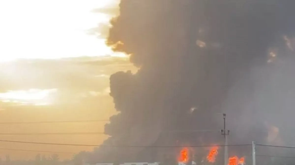 Russian drone and missile attack damages facilities in Kyiv region VIDEO