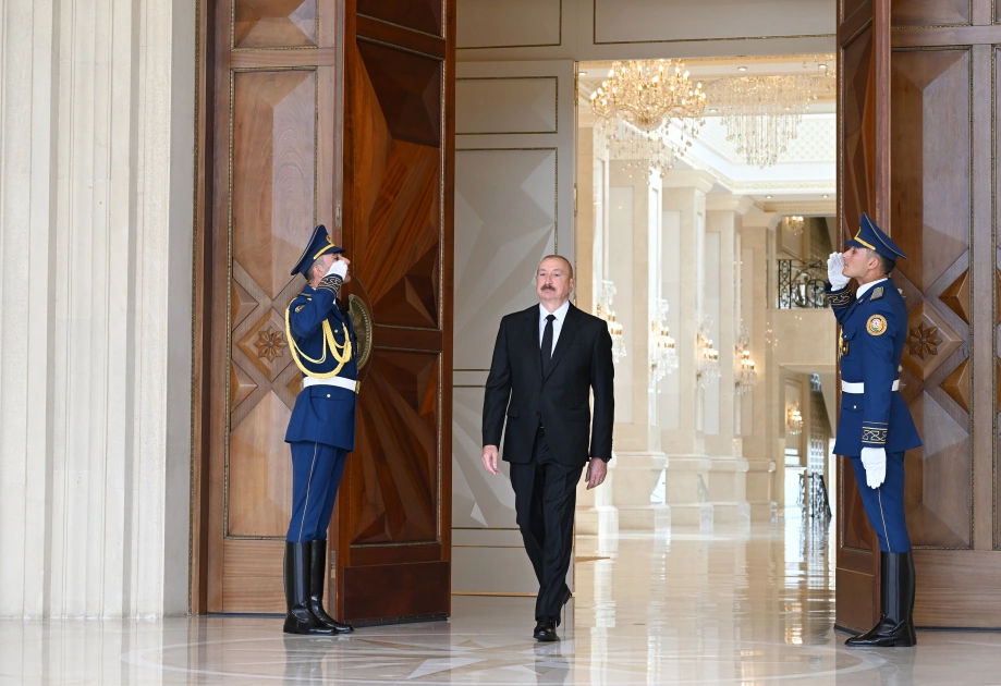 Baku hosts official welcome ceremony for President of Turkmenistan (PHOTO)