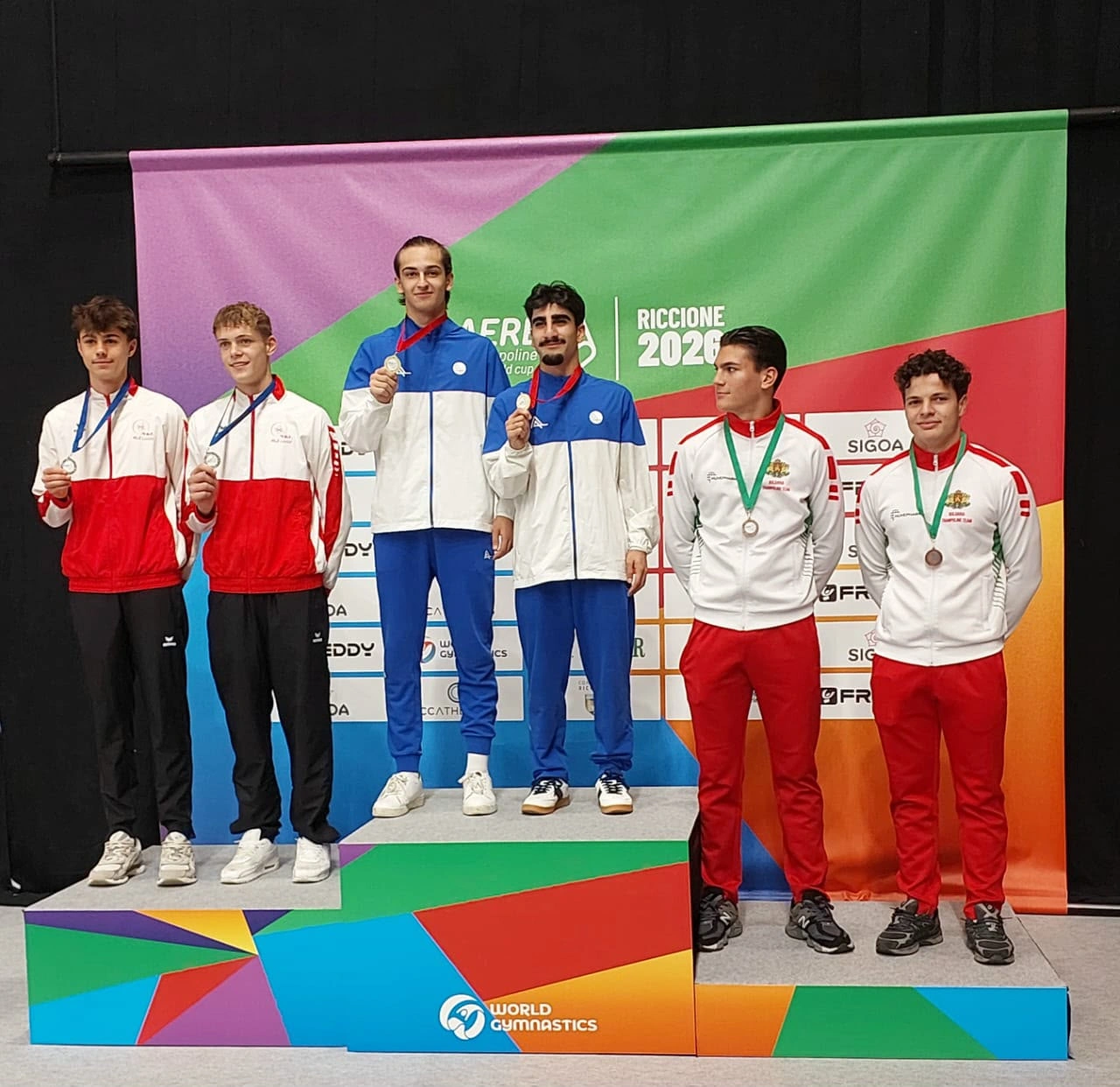 Azerbaijani gymnasts win gold at Aere Trampoline Cup in Italy (PHOTO)