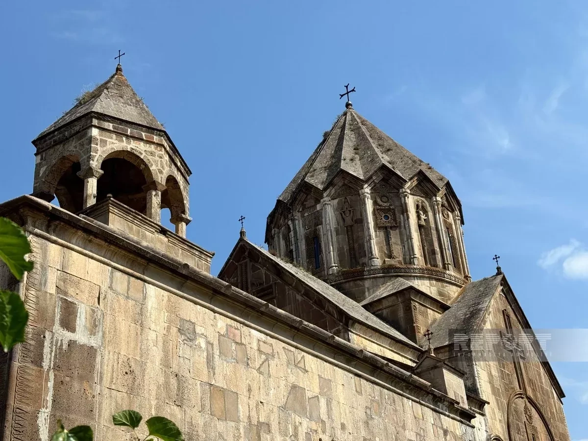 Albanian-Udi Christian community members visit Ganjasar in Azerbaijan PHOTO