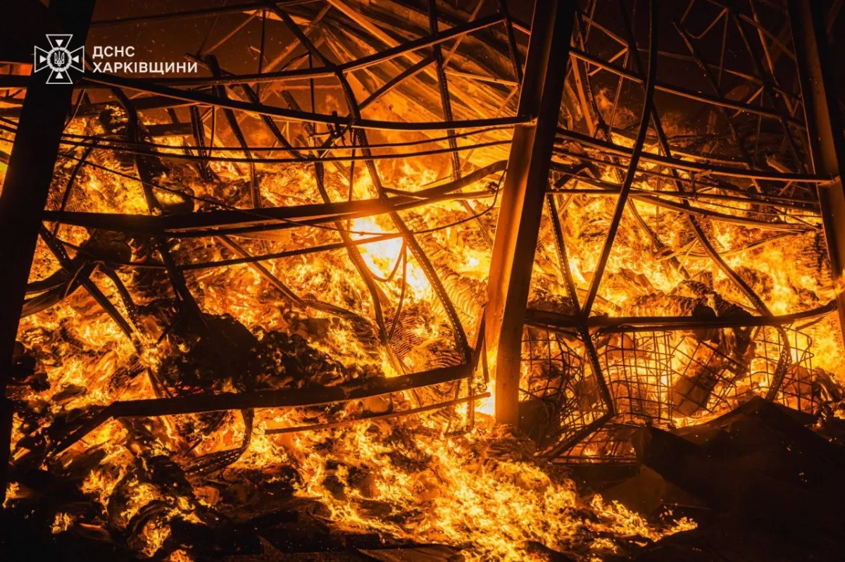 Russia strikes civilian facility in Ukraine's Kharkiv, hits warehouse Photo