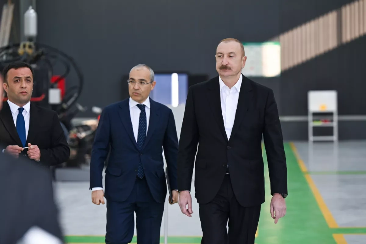 Azerbaijani president reviews new industrial projects in Aghdam PHOTO / Updated