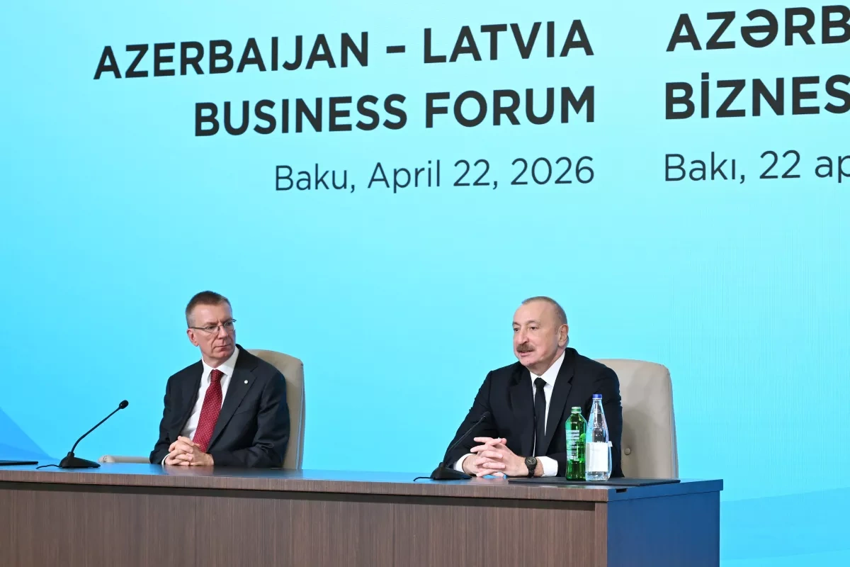Baku hosts Azerbaijan-Latvia business forum
 Photo