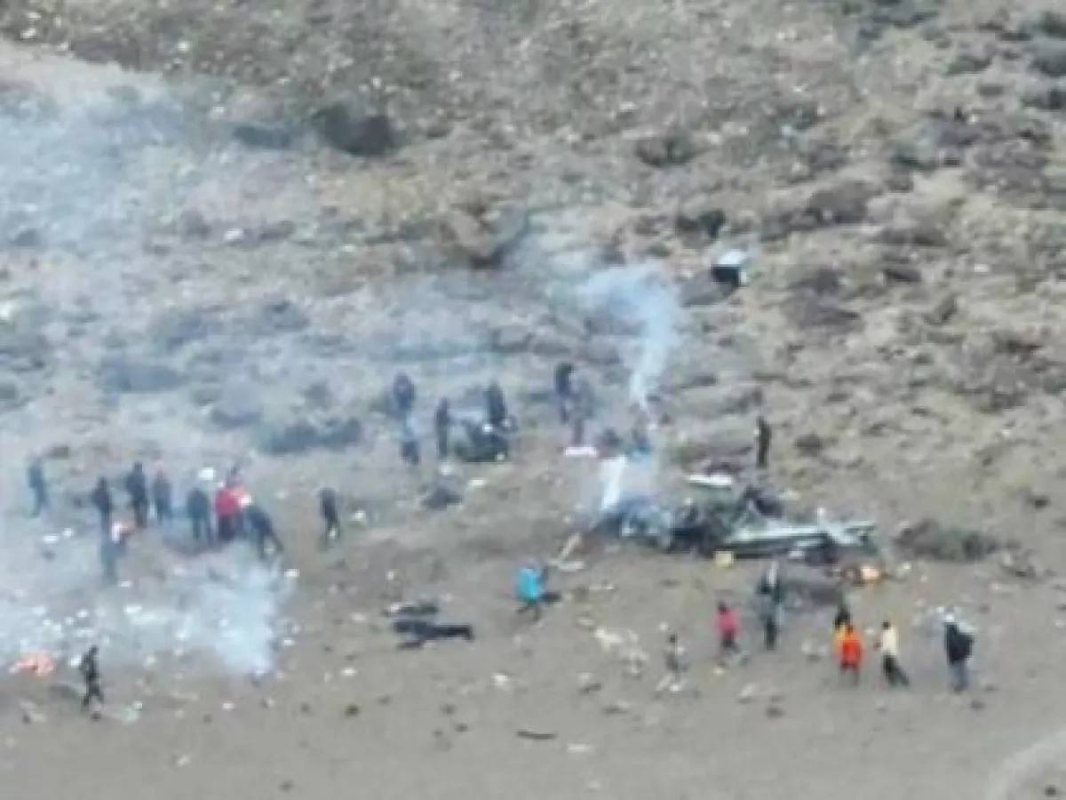 Rescue helicopter crashes on Kilimanjaro, five killed PHOTO