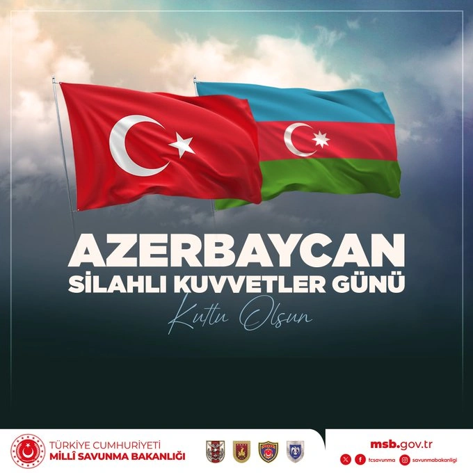 Türkiye's Ministry of National Defense congratulates Azerbaijan's Armed Forces (PHOTO)